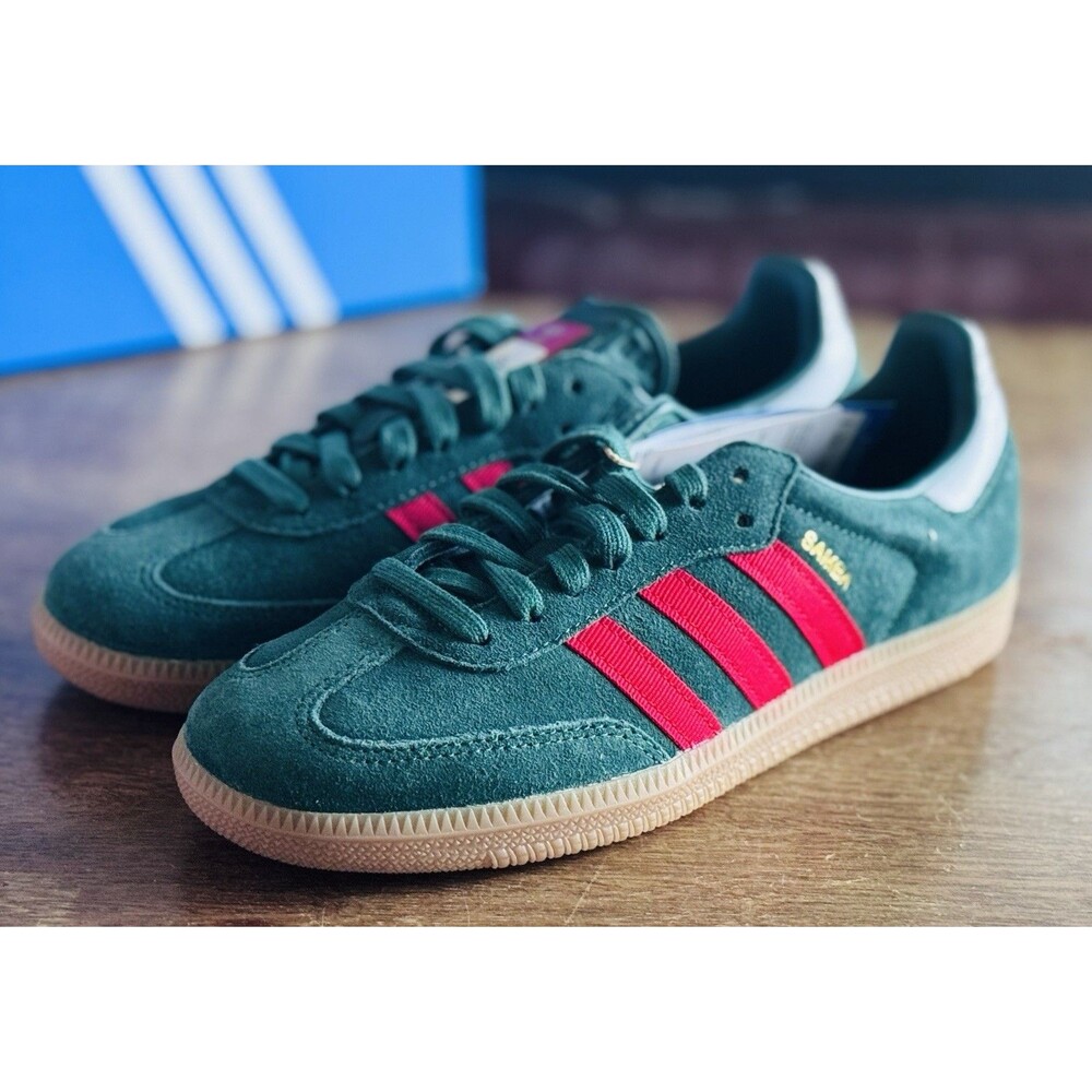 Men’s Size 8.5 adidas Samba OG FIFA World Cup Portugal Green Red IH6829 NIB